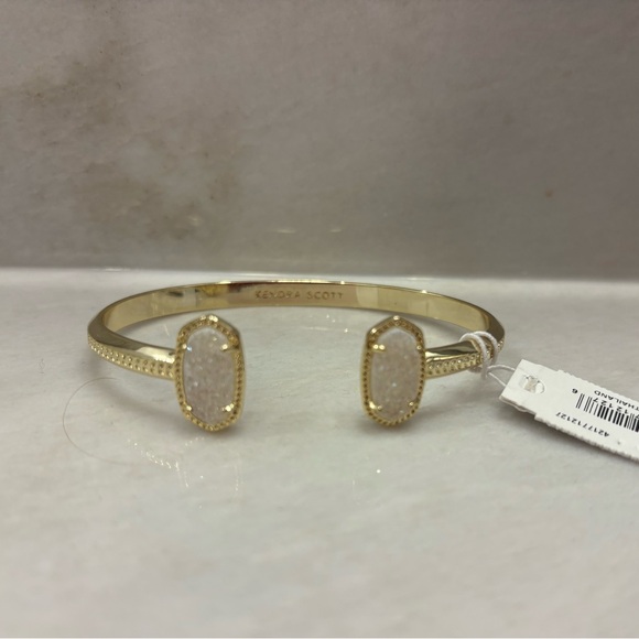 Kendra Scott Gold Elton Bracelet with Druzy Stones - Picture 1 of 1